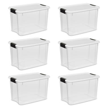 Sterilite 19373v06 50 quart clear latched plastic storage online container